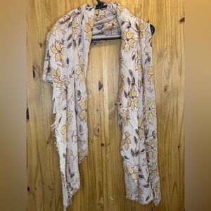 Maurices Beige Floral Fabric